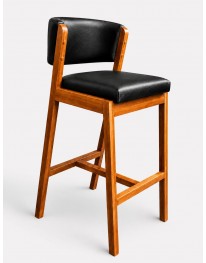 Banqueta Milão - Estofado Preto